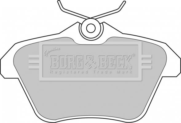 BORG & BECK Bremžu uzliku kompl., Disku bremzes BBP1699